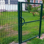 Гиттер 4 мм, RAL 6005, h=1,5, ворота и калитка