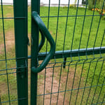 Гиттер 4 мм, RAL 6005, h=1,5, ворота и калитка