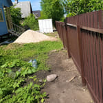 Штакетник 136 с бор. П-образный, трапеция, RAL 8017