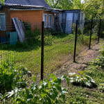 Штакетник 136 с бор. П-образный, трапеция, RAL 8017