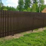 Штакетник 136 с бор. П-образный, трапеция, RAL 8017